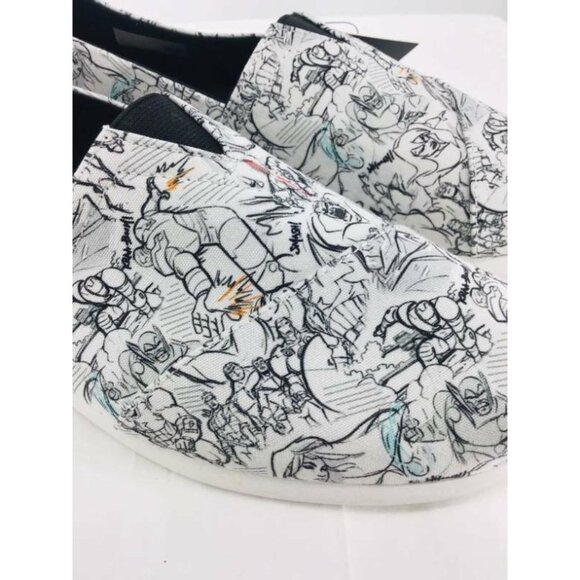 TOMS Marvel Concept Art Shoes Size 10.5 New - Picture 4 of 7
